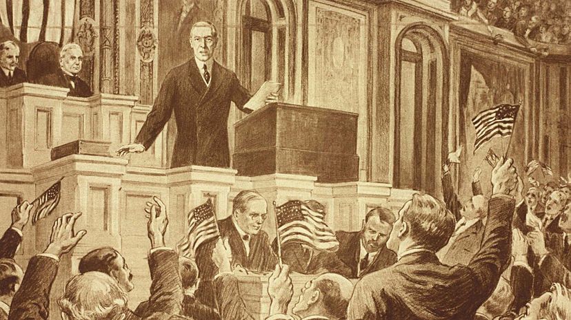 President Wilson Delivering Historic War Message