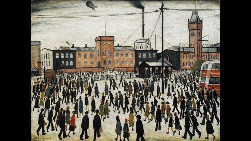 &quot;Going to Work&quot; by L.S. Lowry