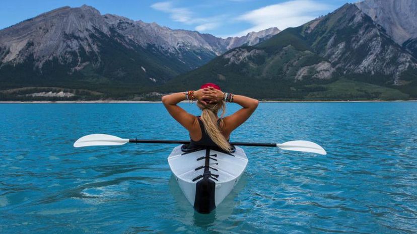 Woman on kayak