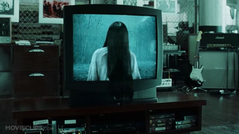 Samara in the TV (right before she crawls out)- The Ring (2002) 