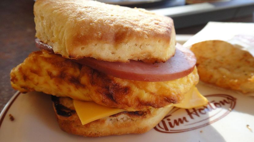 Tim Hortons Breakfast Sandwich