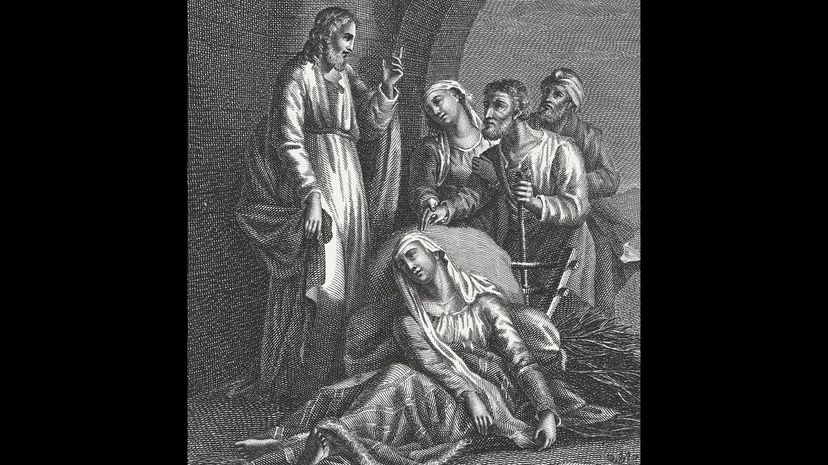 Jesus heals woman with hemorrhage