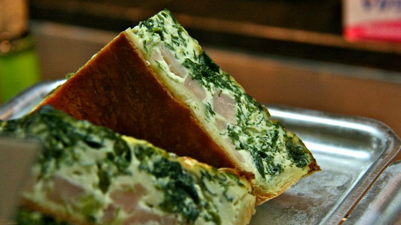 Spinach quiche