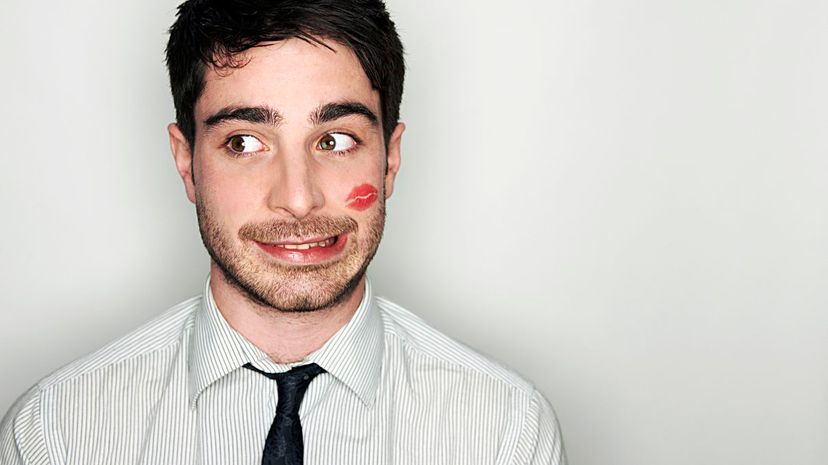 Guy Blushing, Lipstick Cheek