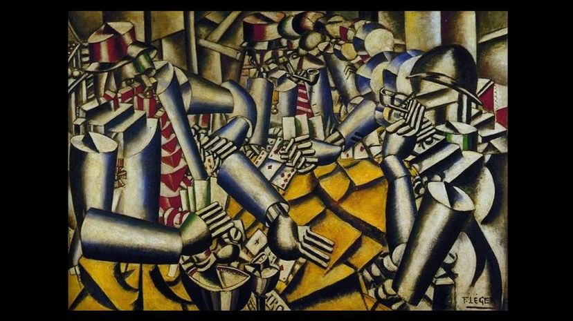 La Partie de cartes by Fernand Leger
