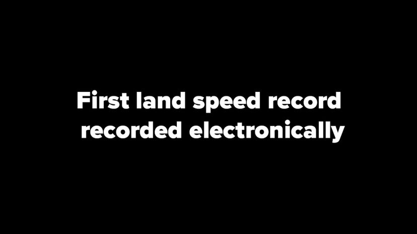 first land speed record recorded electronically set in a Benz No 1