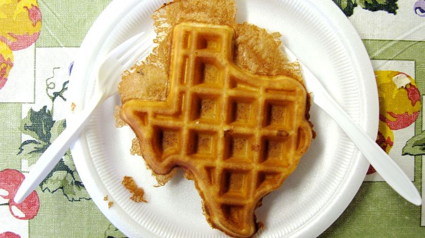 25 Texas shaped food