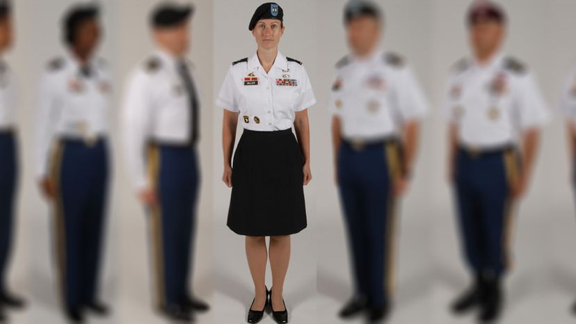 US Army (ASU Class B white for women)