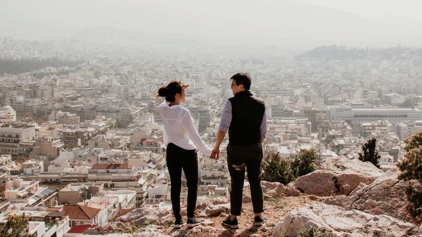 Couple on a hike