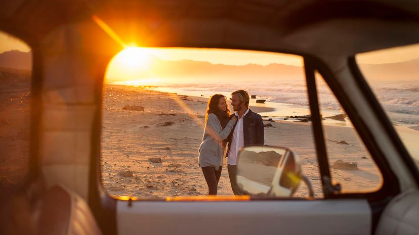 Walk on the beach date