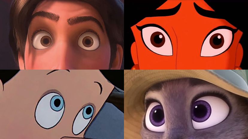 Kannst du alle diese Disney-Charaktere nur anhand ihrer Augen benennen?