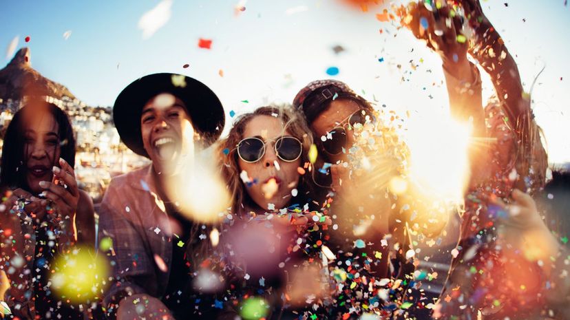 Confetti at a Party