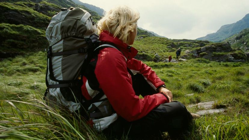 Hiker in Countryside