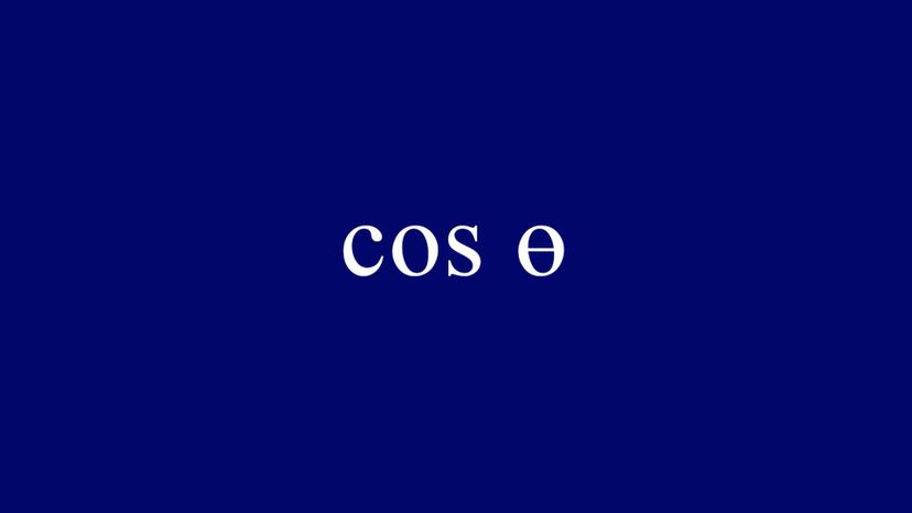 cos Éµ = adjacent side hypotenuse