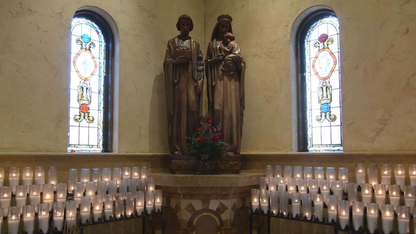 Holy family prayer alcove