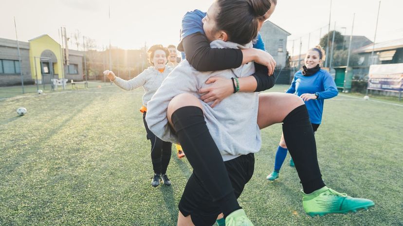 Happy Soccer Players