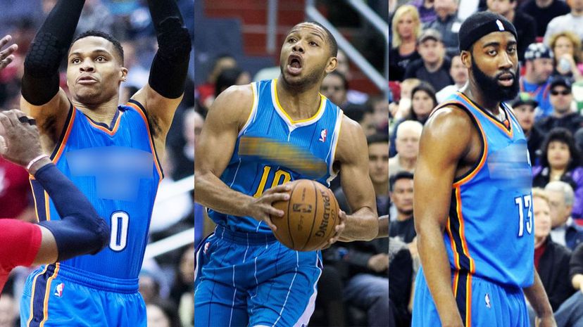 Russell Westbrook, Eric Gordon, James Harden