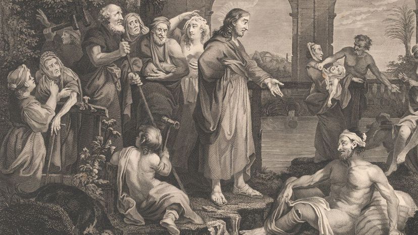 Jesus heals man in Bethesda