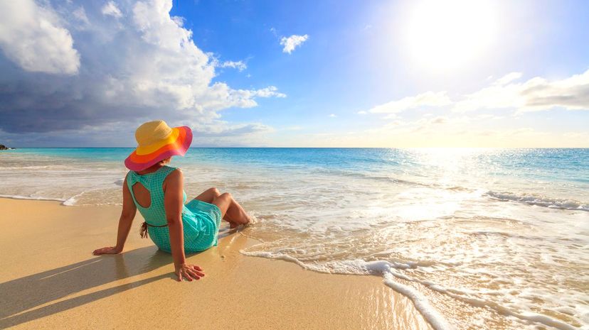 Woman at beach