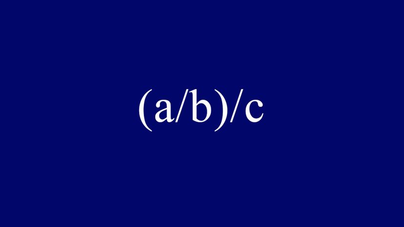 (ab)c = abc