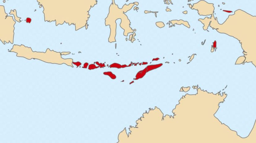 Lesser Sundra Islands - Red Markers