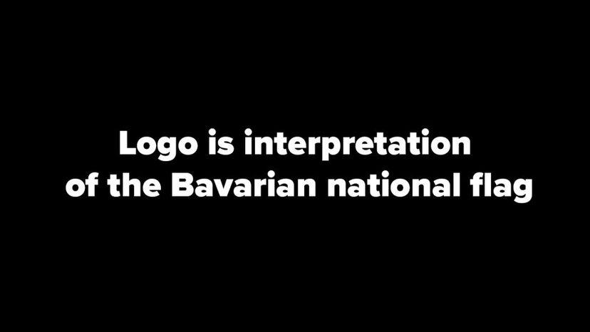 logo is interpretation of the Bavarian national flag