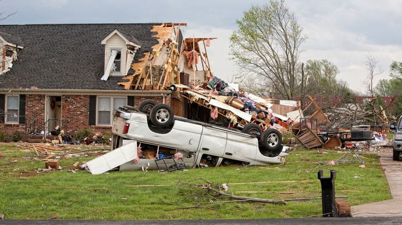 Tornado destruction