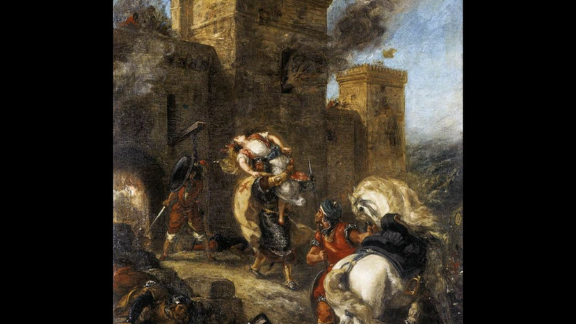 The Abduction of Rebecca by Eugene Delacroix