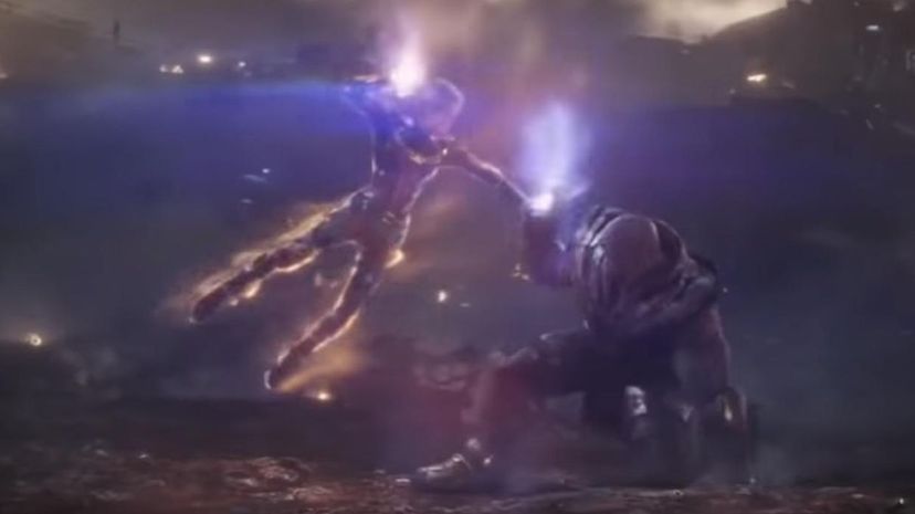 Captain Marvel vs Thanos