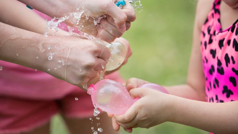 Squeezing water balloons