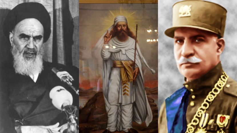 Ayatollah Khomeini, Zoroaster, and Reza Shah