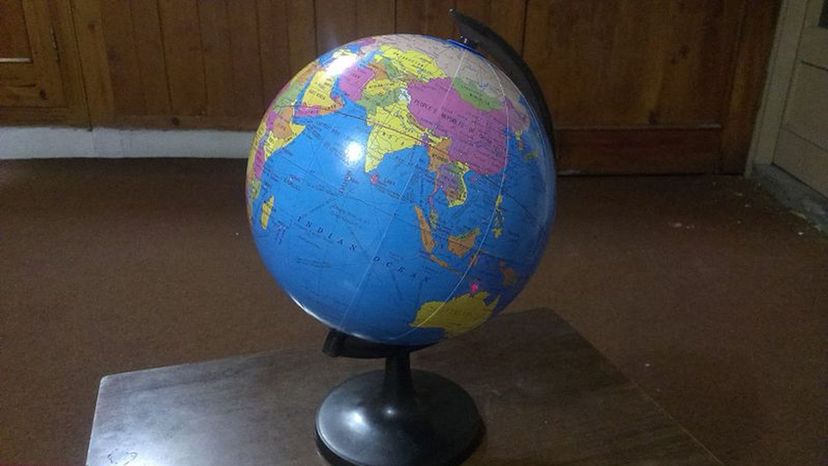 Globe on desk