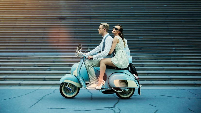 23 Couple on Moped