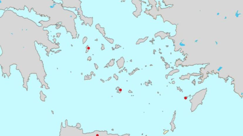 Map of Santorini