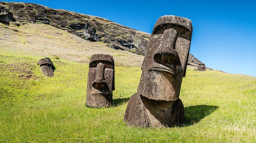 Easter Island Statues Rano Raraku Moais Rapa Nui