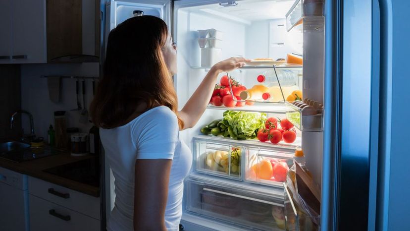 Looking in Fridge