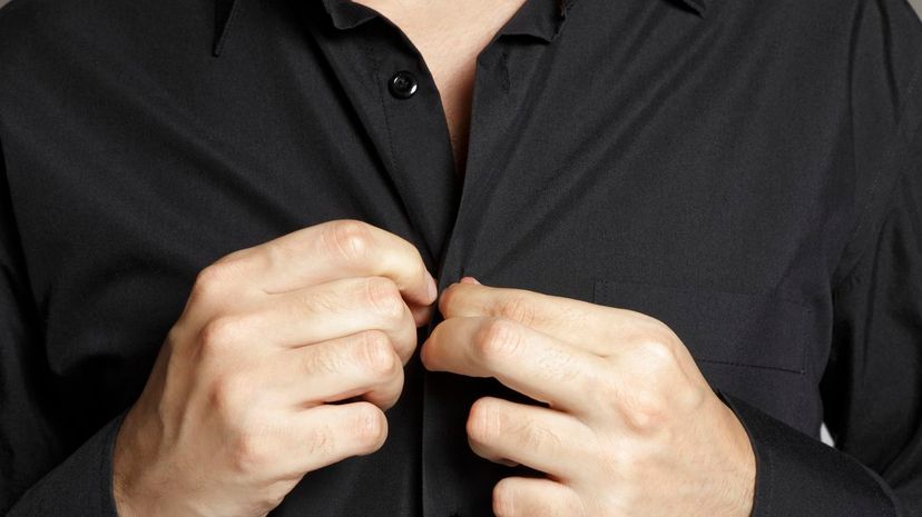 Black button up