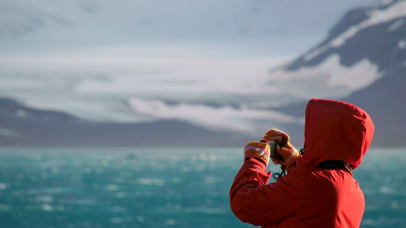 Female Photographer in Antartica