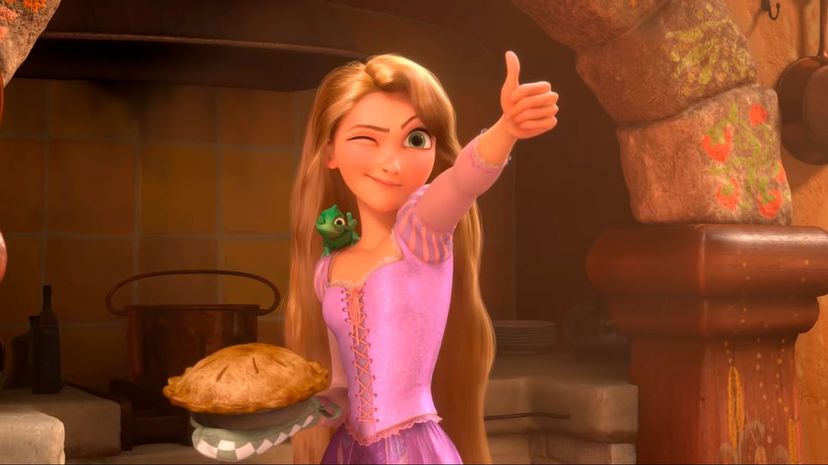 Rapunzel with cake