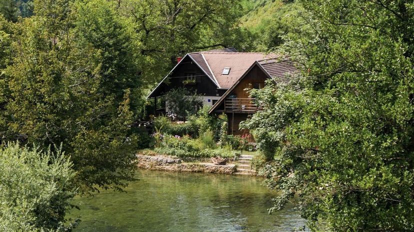 Beautiful wooded house