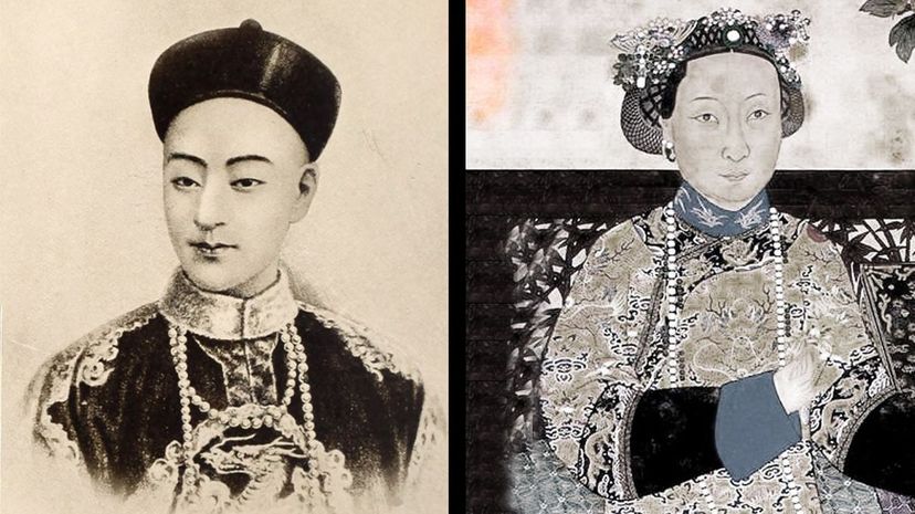Guangxu Emperor and Empress Dowager Cixi