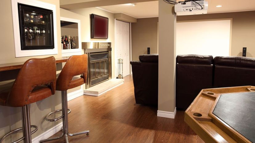Home theater and mini bar