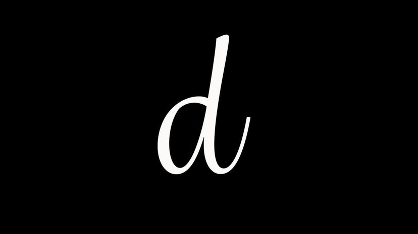 d lowercase
