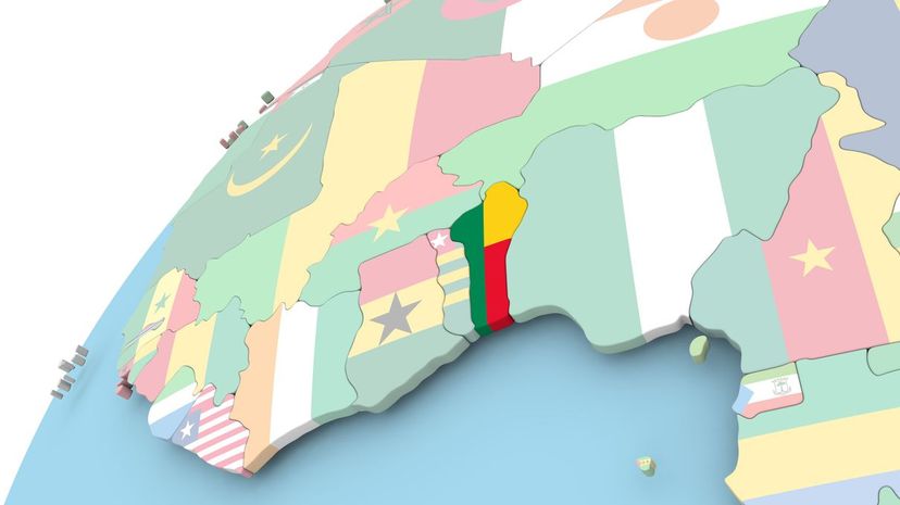 Benin Flag Outline