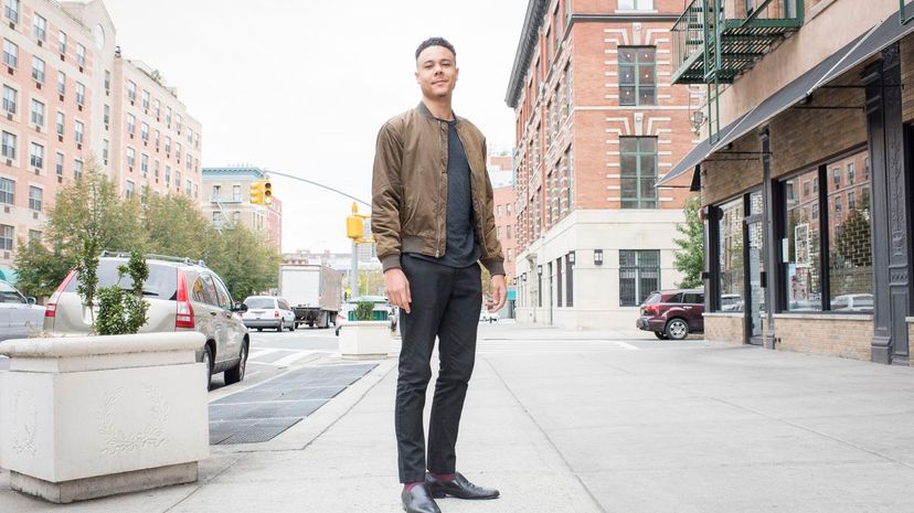 Young Man Standing Outside