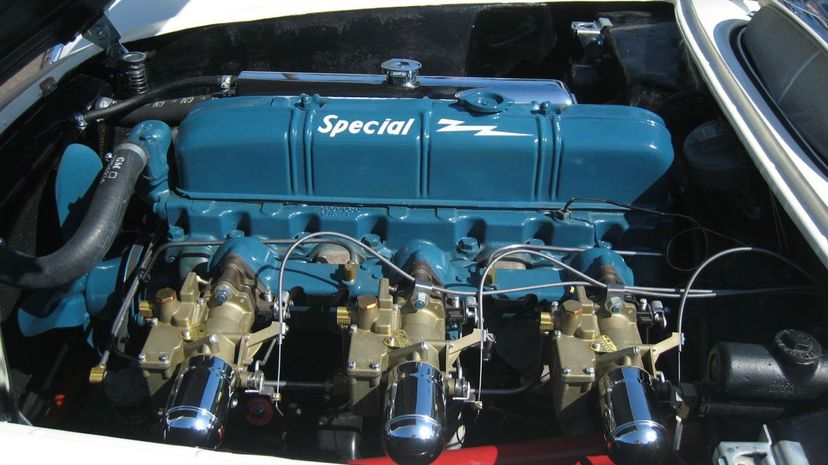 Blue flame six engine