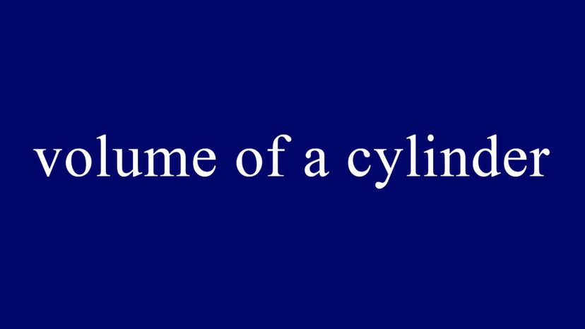 volume of a cylinder = Ï€ x radius x radius x height