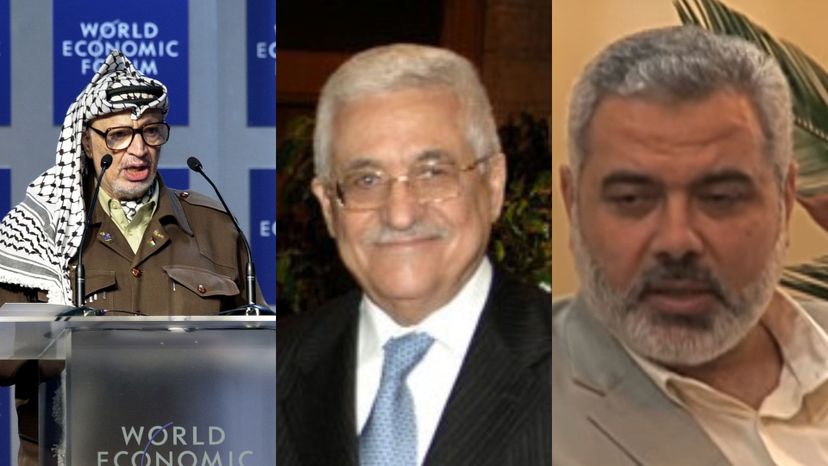Yasser Arafat, Mahmoud Abbas, Ismail Haniya
