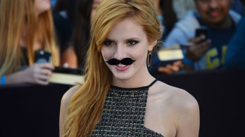 Bella Thorne mustache