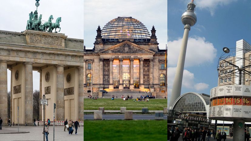 Brandenburg Gate, Reichstag Building and Alexander Platz - Berlin